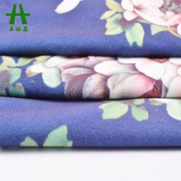 Mulinsen Textile Super Soft Single Side Floral Paper Print Warp Knitting Velvet Fabric Garment